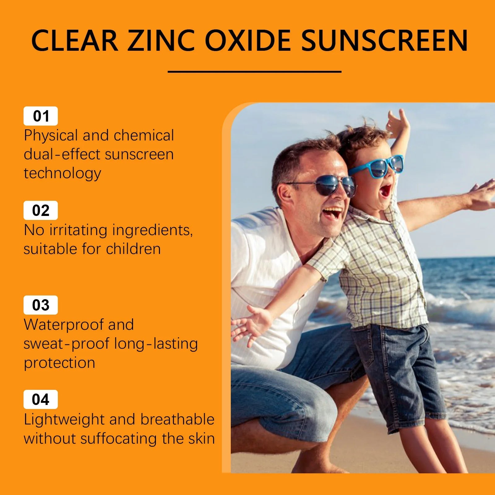 SPF 50+ Children Mild Sunscreen Cream Not Irritating Prevent UVA/UVB Sunburn Refresh Moisturize Nourish Children Sunscreen Cream Halalzen