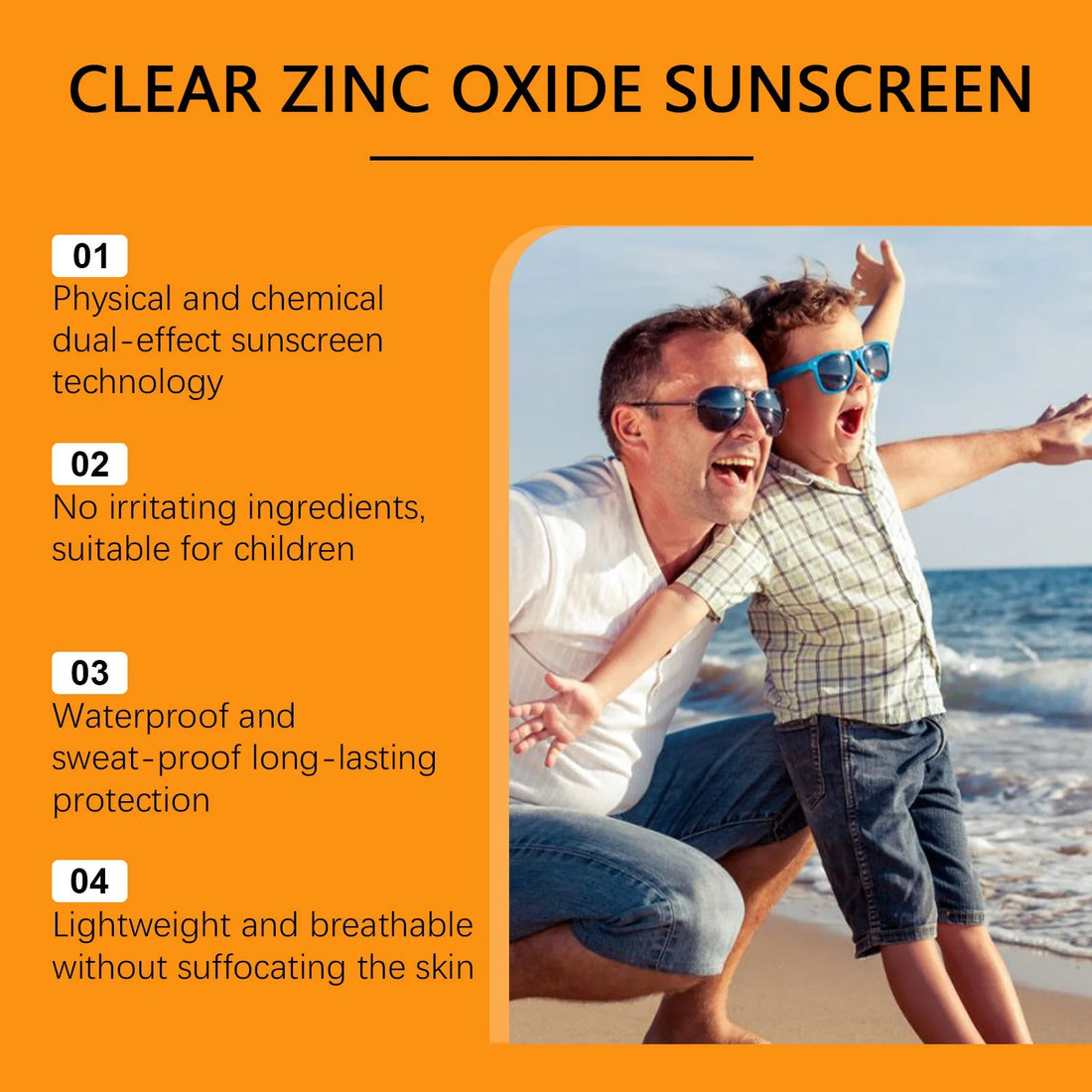 SPF 50+ Children Mild Sunscreen Cream Not Irritating Prevent UVA/UVB Sunburn Refresh Moisturize Nourish Children Sunscreen Cream Halalzen