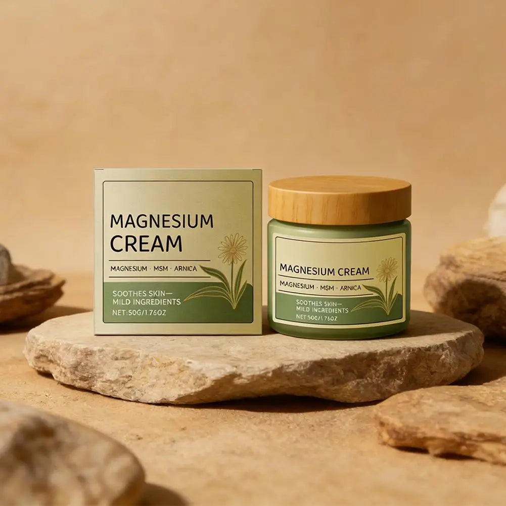 Magnesium Soothing Body Cream - Relieves Tension & Muscle Discomfort, Deep Moisturizing Joint Relief Cream for All Skin Types