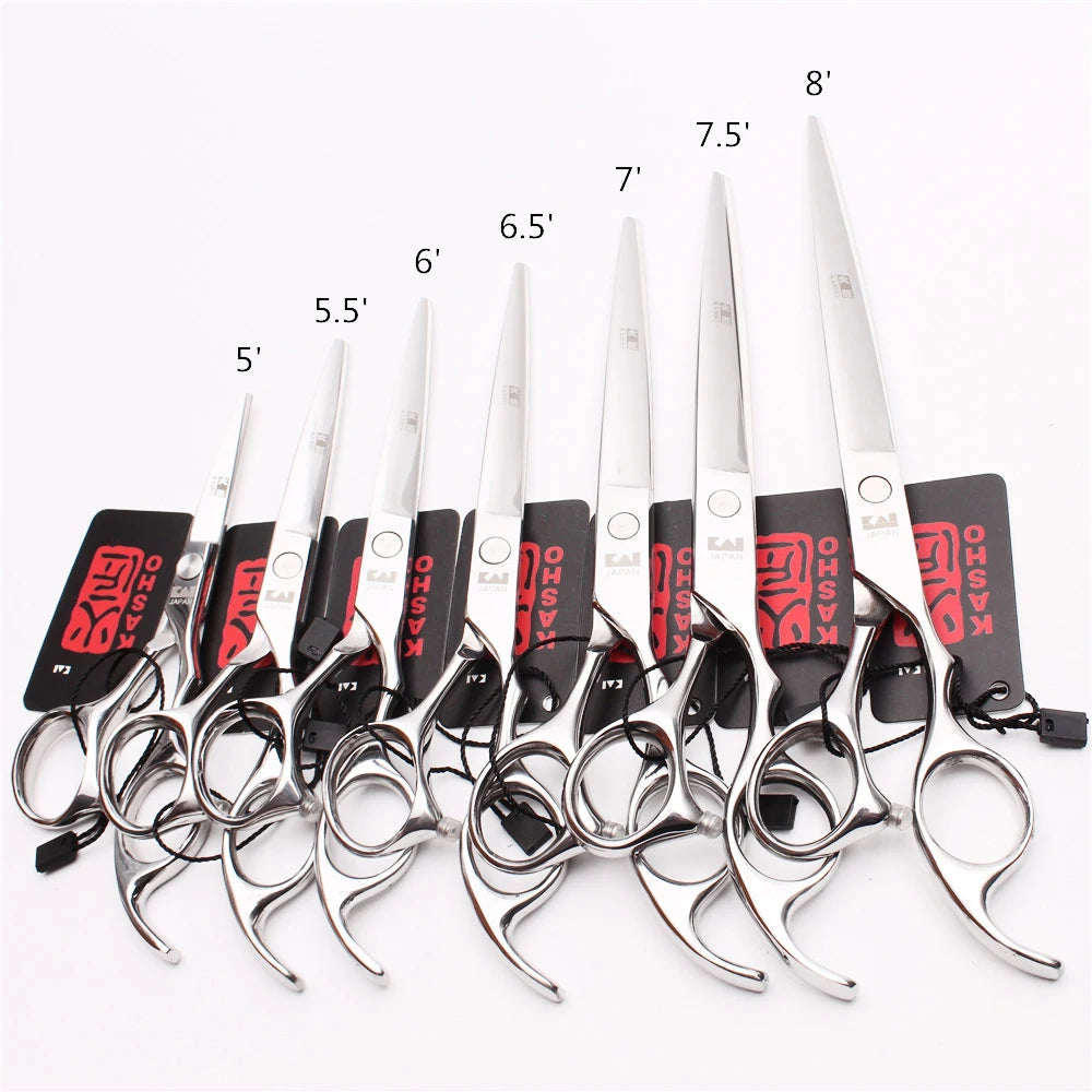 Professional Hair Scissors 5'' 6'' 7'' 8'' Japan Stainless Hairdressing Scissors Barber Thinning Shears Hair Cutting Scissors Halalzen