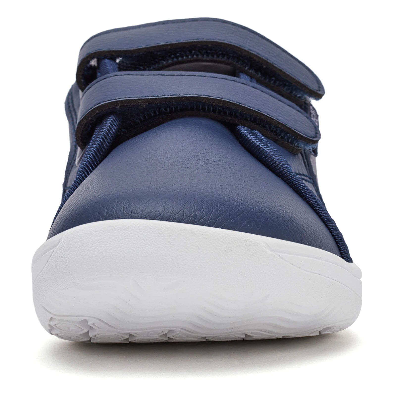 HOBIBEAR Minimalist Kids Barefoot Sneakers | Hook Loop | Wide Toe Shoes | Artificial Leather Sneakers