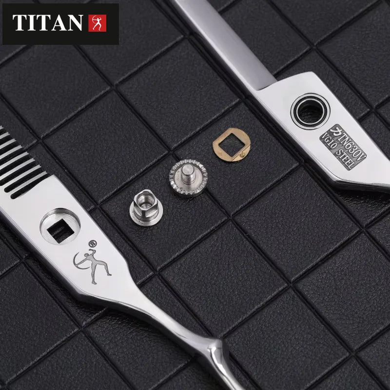 Titan Professional Barber Hair Scissor Salon Cutting Scissors Hairdressing Scissors Japan VG10 Steel
