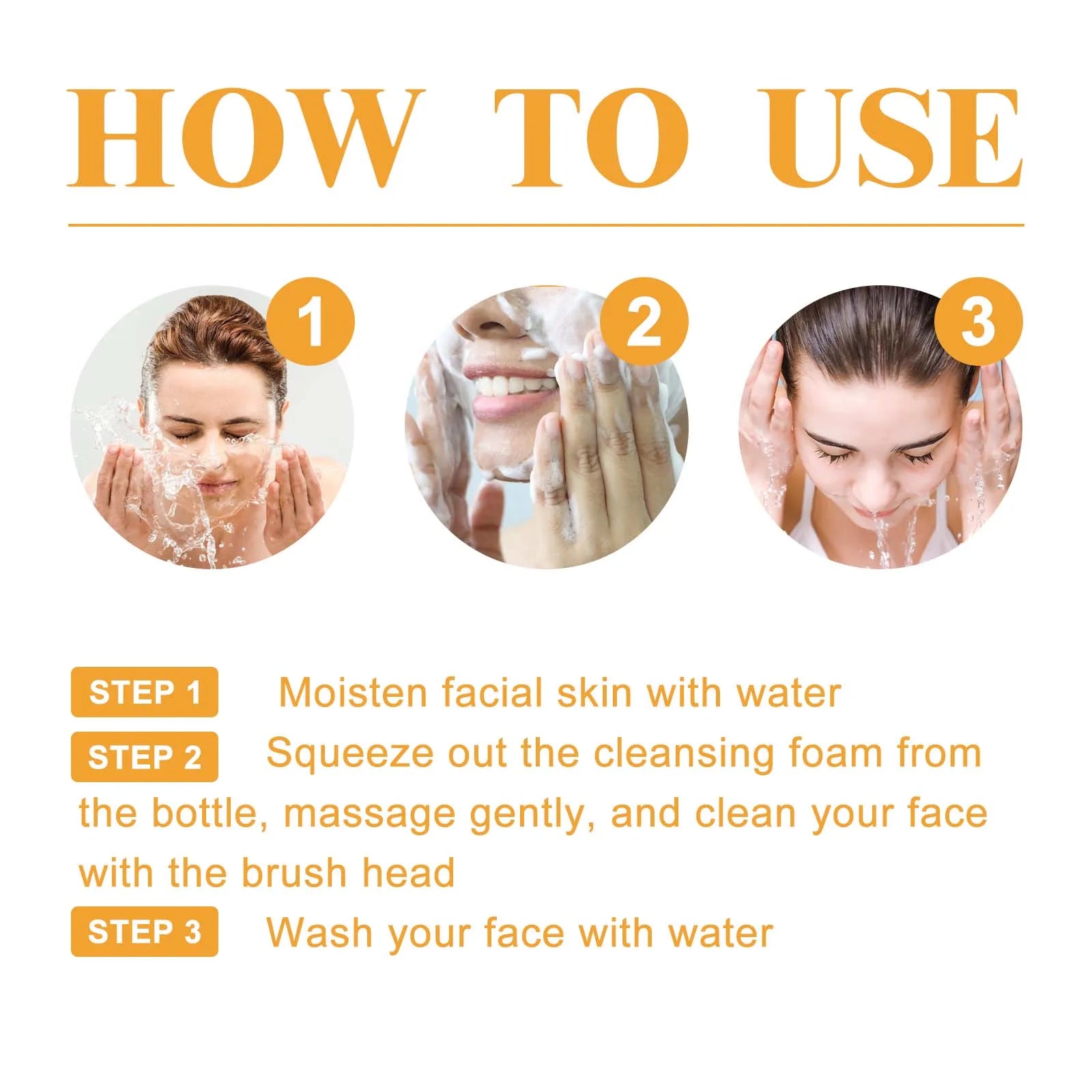 Turmeric Cleanser Face Wash Kojic Acid Exfoliating Deeply Cleanses Skin Maintains Water Oil Balance Remove Dirt Oil Control Halalzen