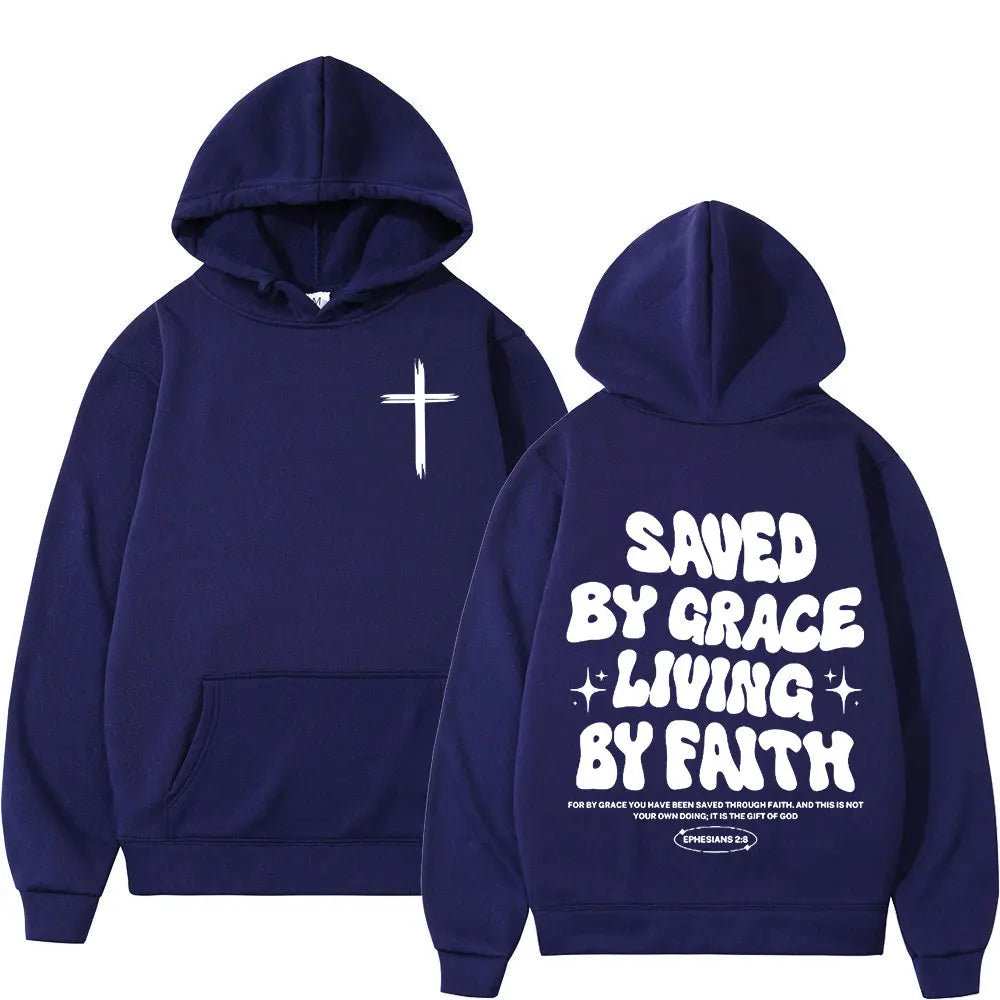 Christian Jesus Bible Verse Hoodies Men Women Clothing Fashion Harajuku Vintage Hooded Sweatshirts Casual Hip Hop Tracksuit Y2K