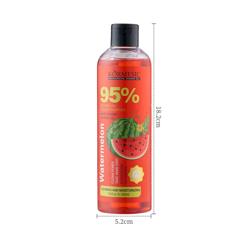 300ml Organic Fruit Infusion Shower Gel Body Lotion Skin Beautifying Wash Bath Brightening Delicate Smooth Care Cream Halalzen