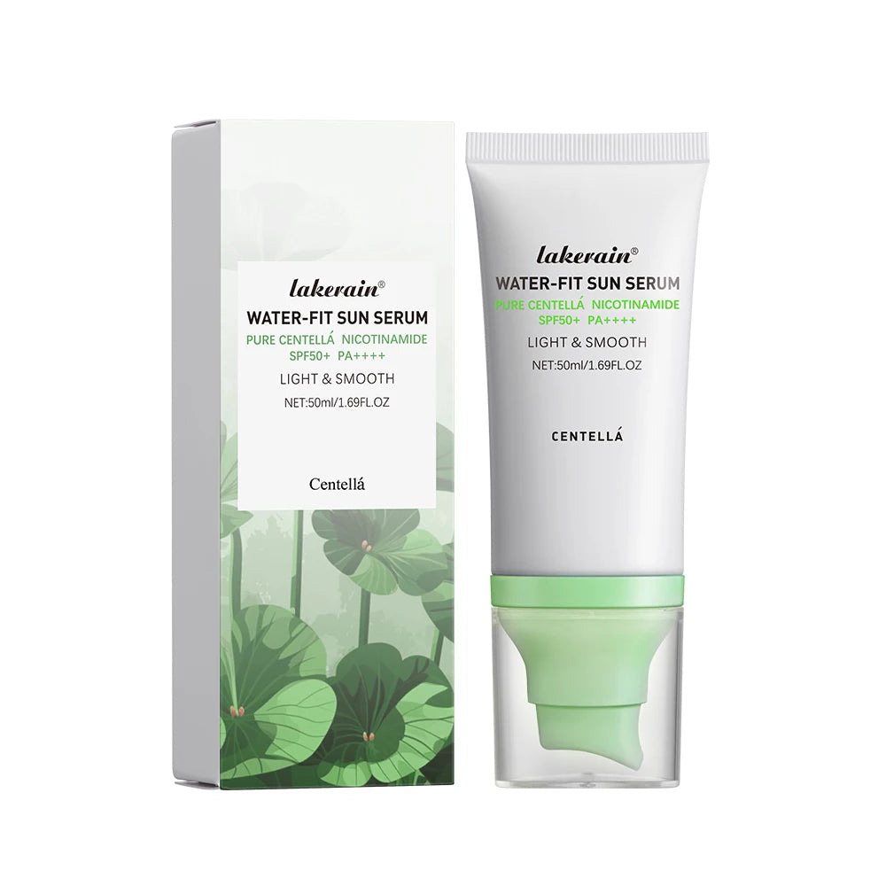Sunscreen SPF 50 Centella Asiatica No Sticky Refreshing Sunscreen 50ml Sunscreen Essence for Dry Oily Sensitive Skincare Halalzen