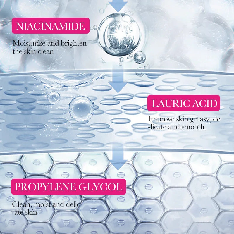SADOER Niacinamide Arbutin Facial Cleanser Deeply Cleansing Oil Control Moisturizing Blackhead Removal Wash Foam Skin Care Halalzen