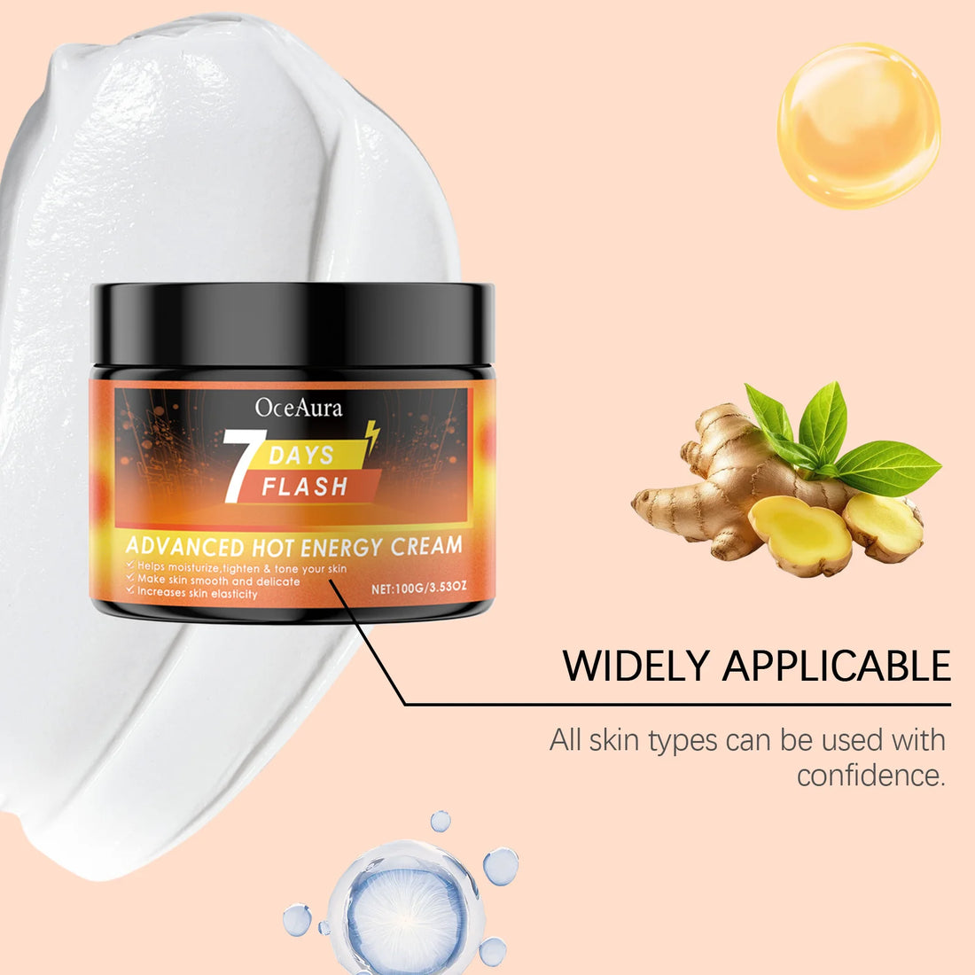 Ginger Fat Burning Cream Anti Cellulite Abdominal Leg Weight Loss Products Skin Tightening Cream For Body Slimming Cream