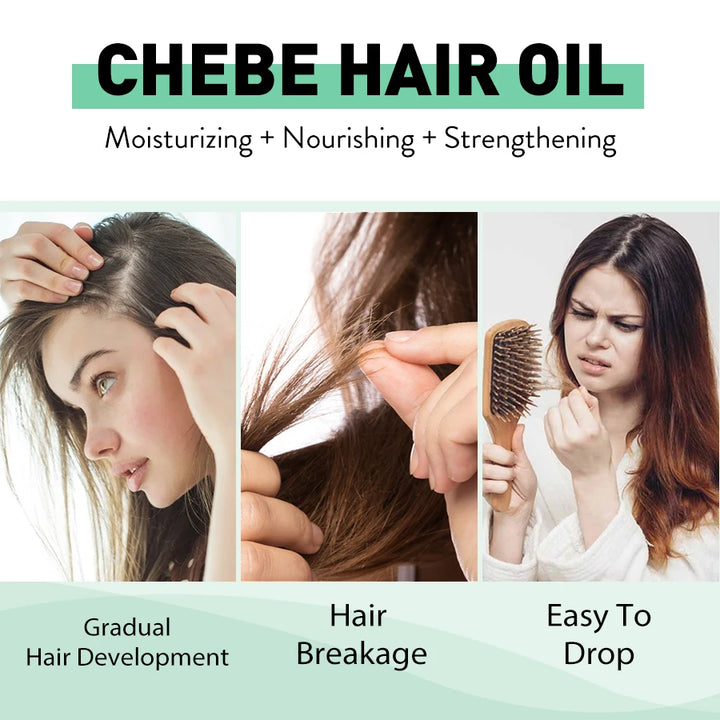Chebe DIY Moisturizing and Nourishing Products,Hair Care Oil,Anti-Loss Treatment Scalp Hair Strengthening Powder with Serum 5pcs