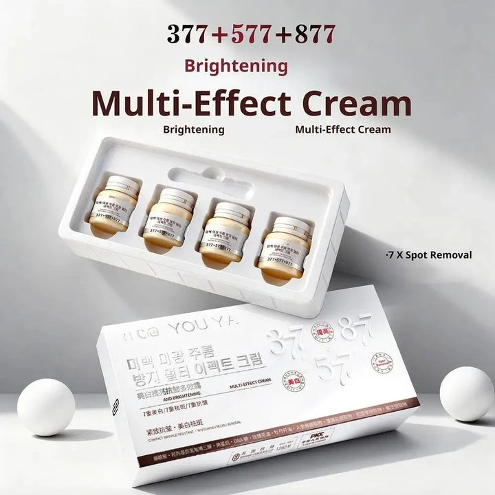 Brightening Multi-Effect Face Cream with Niacinamide & Ginseng Extract, Fade Dark Spots, Anti-Wrinkle & Hydrating 4pcs Set