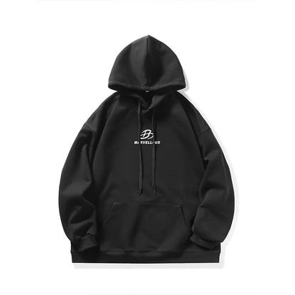 Korean Classic Loose Hooded Sweatshirt Casual Sports Wind Pullover Hoodie Multi-colour Sweatshirts Men Women Oversized