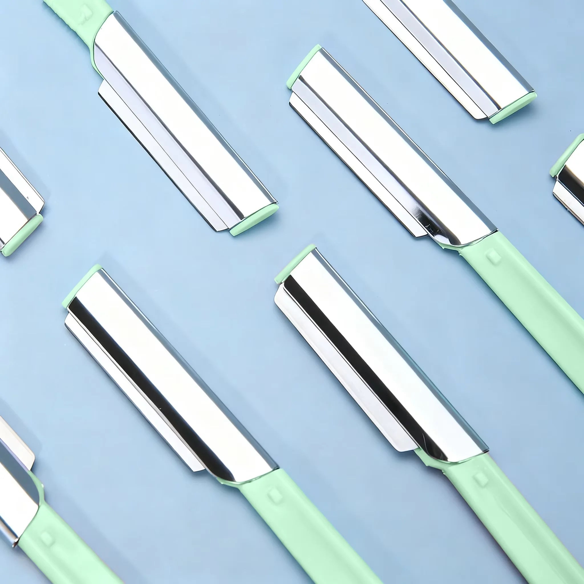 Ultra Sharp Straight Handle Eyebrow Trimmer Durable Safe Universal Home Use Facial Hair Razor Women Grooming Tool Halalzen