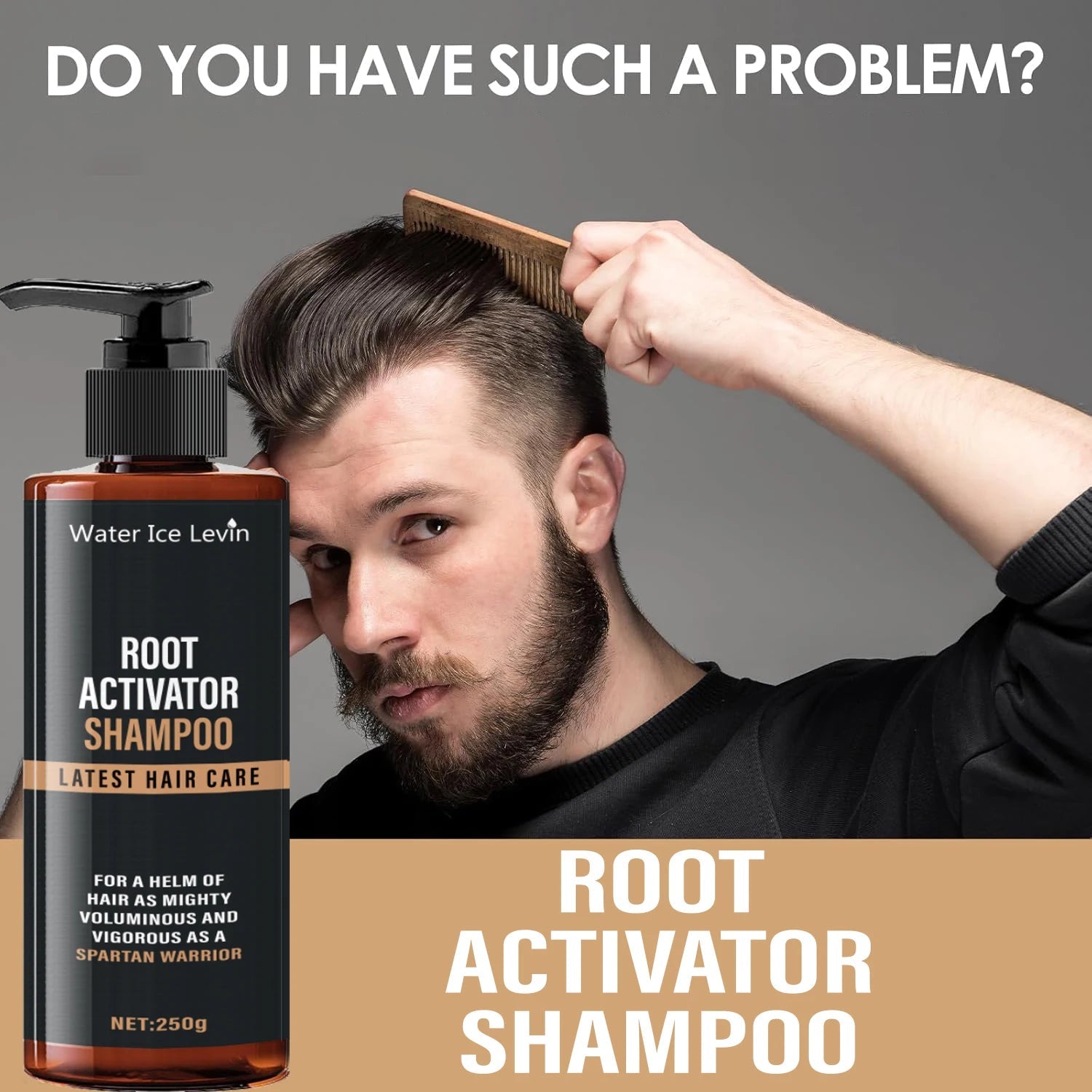 Root Activation Shampoo - Natural Herbal Extract, Keratin and Biotin Make Your Hair Refreshing Dry, Damaged and Thicker Hair Halalzen