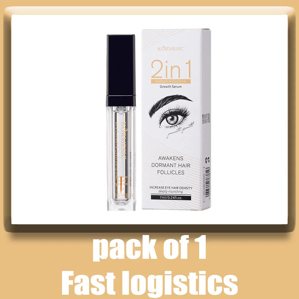 2 in 1 Eyebrow and Eyelash Growth Serum 7 Days Natural Eyelash Enhancer Longer Thicker Lengthening Curling Eyelashes Makeup*2026