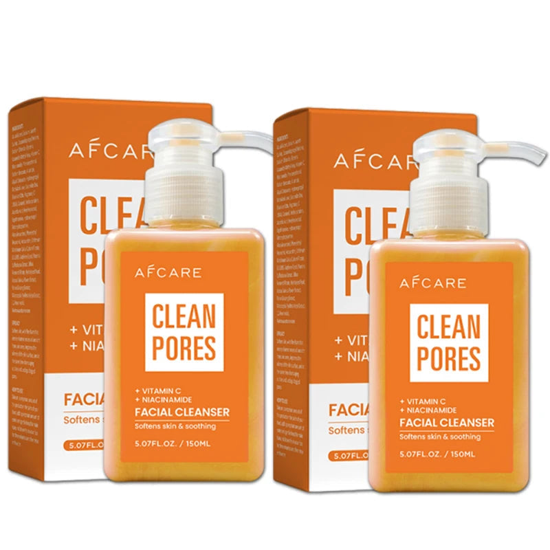 Natural VitaminC Cleanser All Face Wash 150ml Deep Cleans Dissolves Grease Brightens Skin Good With Hyaluronic acid Halalzen