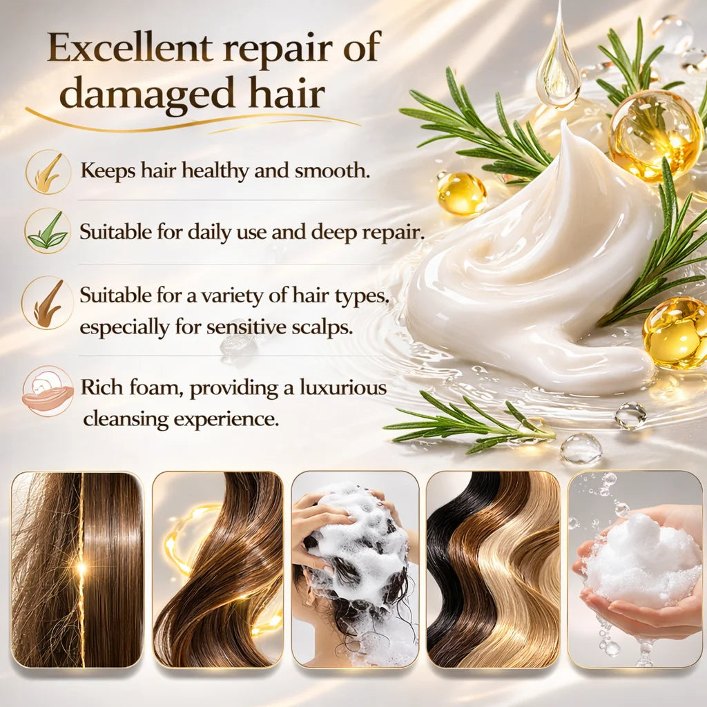 Rosemary Hydralyzed Keratn Shampoo Hair Growth for Women and Men,Natural Thickening & Strengthening Shampoo,Hair Care,200ml