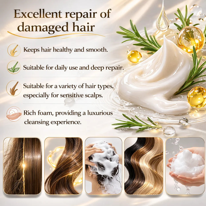 Rosemary Hydralyzed Keratn Shampoo Hair Growth for Women and Men,Natural Thickening & Strengthening Shampoo,Hair Care,200ml