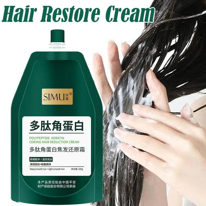 Peptide Keratin Coking Hair Reduction Cream Smoothing Conditioner Repair Dry Hair Dryness Mask Hair Treatment Cream 250ml Halalzen