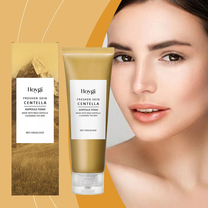 Hoygi Centella Cleanser Soothing Face Wash with Hyaluronic Acid Gentle Foam for Sensitive Skin Refines Pores Appearance Balanced Halalzen