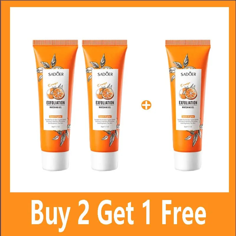 Orange Exfoliating Peeling Gel Facial Scrub Moisturizing Nourish Repair Scrubs Blackhead Removal Face Cleanser Korean Cosmetics Halalzen