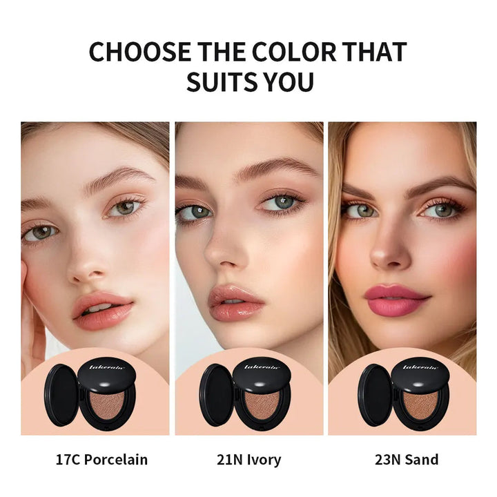 Base Korean Makeuo Cushion Foundation Long Lasting High Coverage Foundations CC Cream Sunscreen BB Cushion Make Up Beauty Halalzen