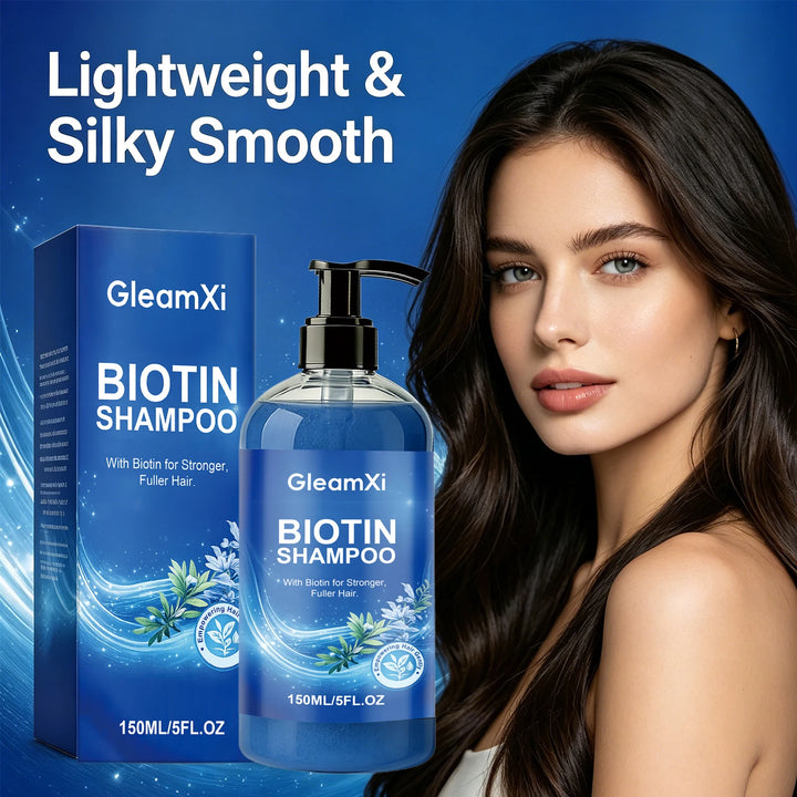 Biotin Shampoo Strengthen Shampoo for Fuller Thicker Hair Anti Hair Loss Volumizing Hair Cleanser Oil Control Nourish Hair Care