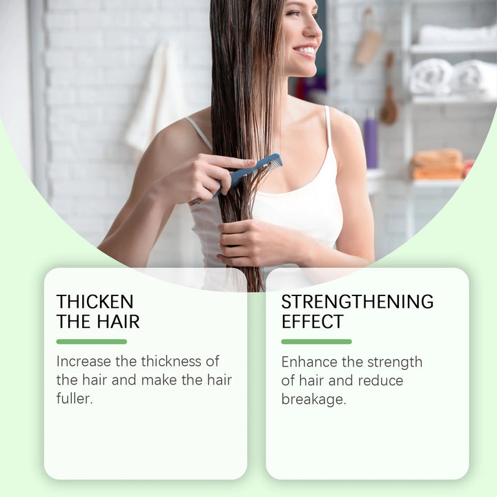 Rosemary Hair Shampoo Hair Regrowth Deep Nourishing Repair Split Ends Hair Soothing Scalp Anti Dandruff Hair Strengthens Shampoo