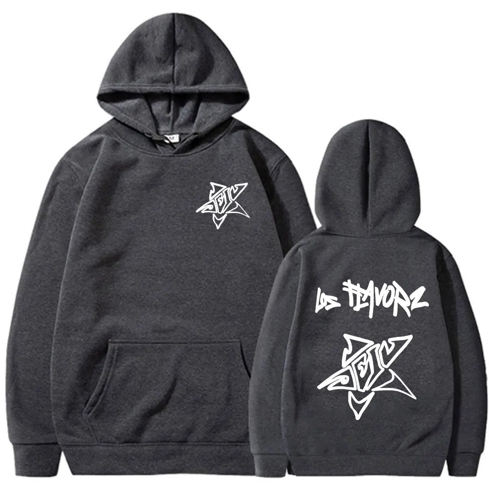 Rapper Dei V Los Flavorz 2025 Album Hoodies Men Women Clothing Fashion Harajuku Long Sleeve Sweatshirt Oversized Pullovers Hoody