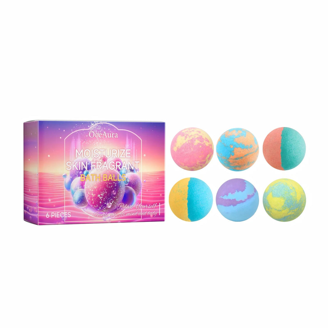 Bath Bombs For Children Adult Bathtub Bath Ball Persistent Fragrance Relieve Fatigue Stress Anxiety Relaxing Body Bath Bomb Set Halalzen