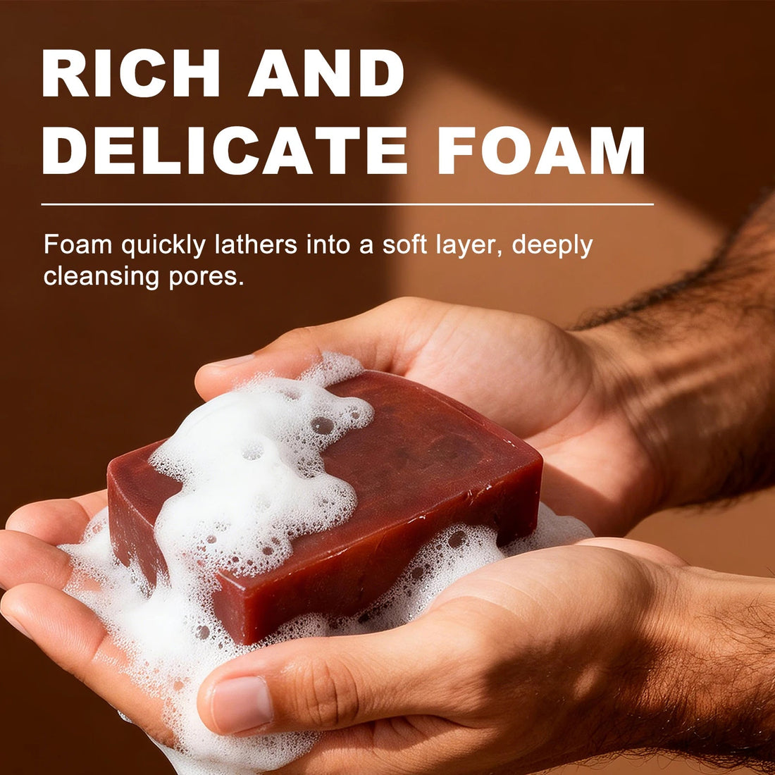 Organic Sandalwood Face Wash Soap, Oil Control, Blackhead Remover, Gentle Cleansing for Men Women, Daily Skin Care Halalzen