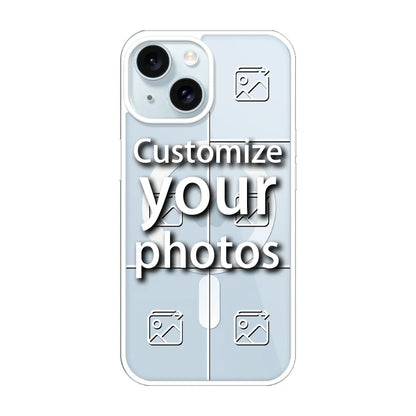 Magnetic Pattern Custom Acrylic Frosted Phone Case for iPhone16 15 14 13 12 11 Pro Max XS Shockproof | Holiday Customization