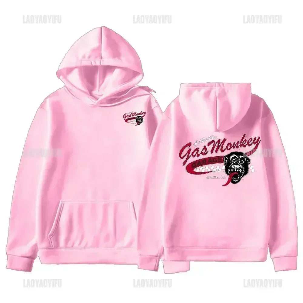 Amazing New Gas Monkeys Garage Autumn Winter Casual Loose Long Sleeve Essential Double-sided Gas Monkeys Garage Male Hoody