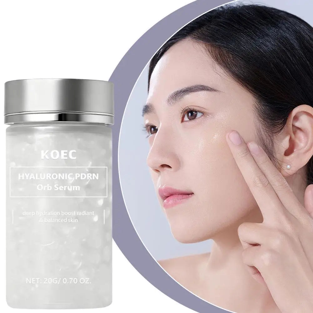 30,000 ppm Hyaluronic PDRN Orb Serum Salmon Spherical Particle Essence Bursting Hydration for Skin Repair Halalzen