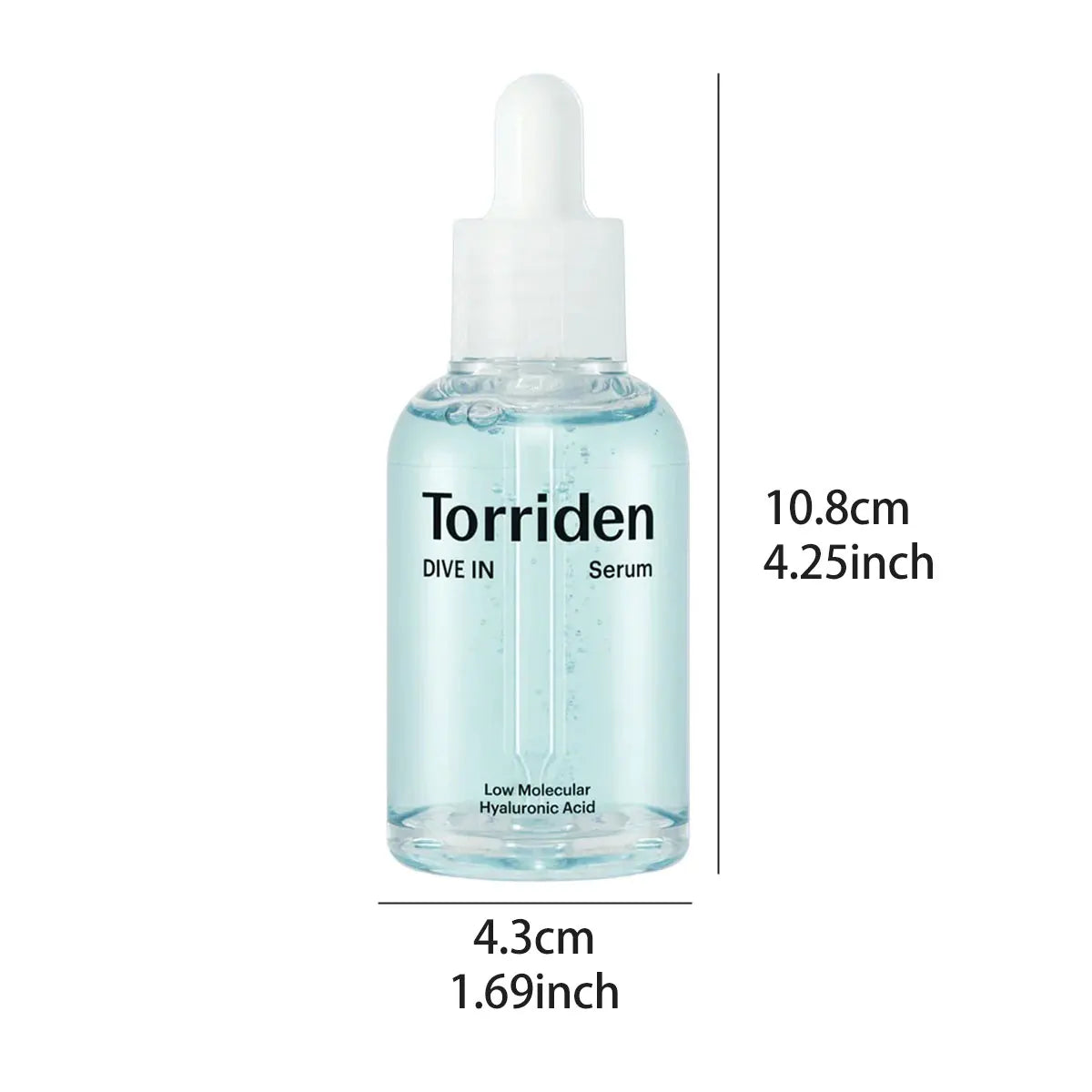 Torriden DIVE-IN Low-Molecular Hyaluronic Acid Serum 50ml,Featherlight,Moisture Retention Aid,Korean Skincare,Korean Makeup Halalzen