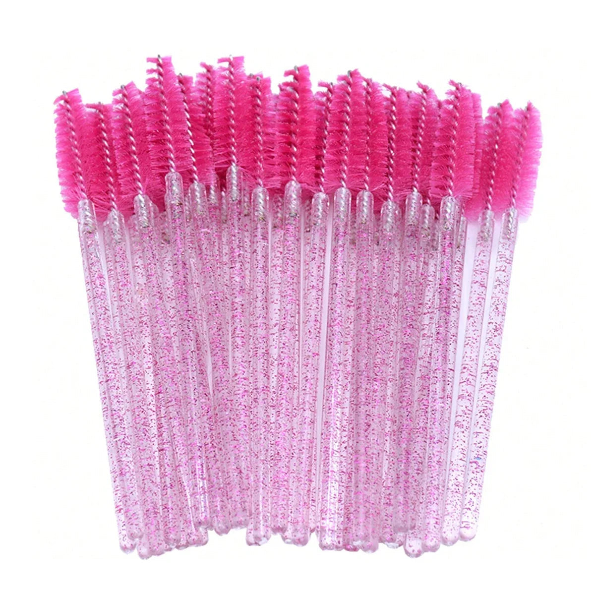 100 Pcs Crystal Eyelash Brush Disposable Mascara Wands Eyelash Extension Microbrush Eyebrow Applicator Makeup Brush Halalzen