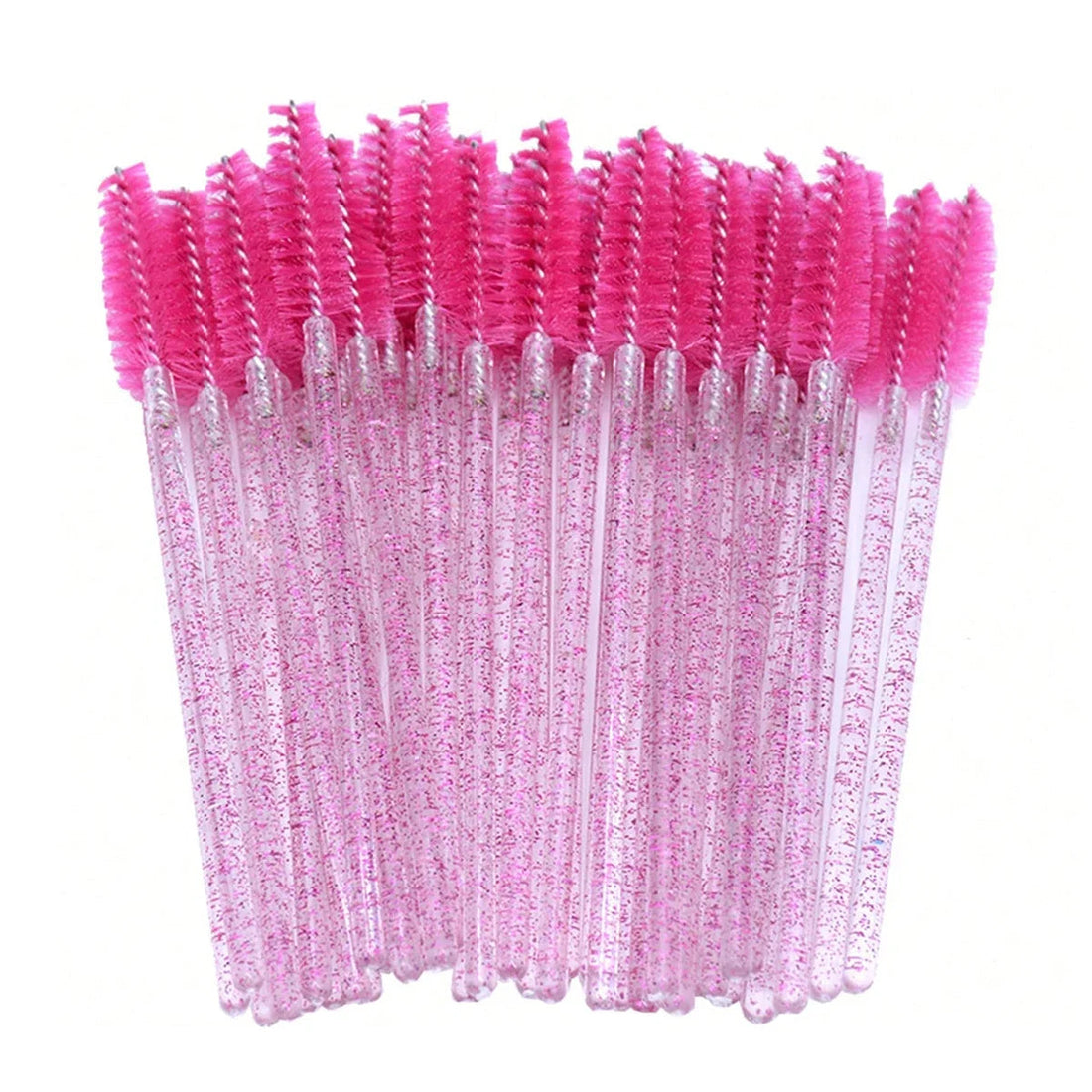 100 Pcs Crystal Eyelash Brush Disposable Mascara Wands Eyelash Extension Microbrush Eyebrow Applicator Makeup Brush Halalzen
