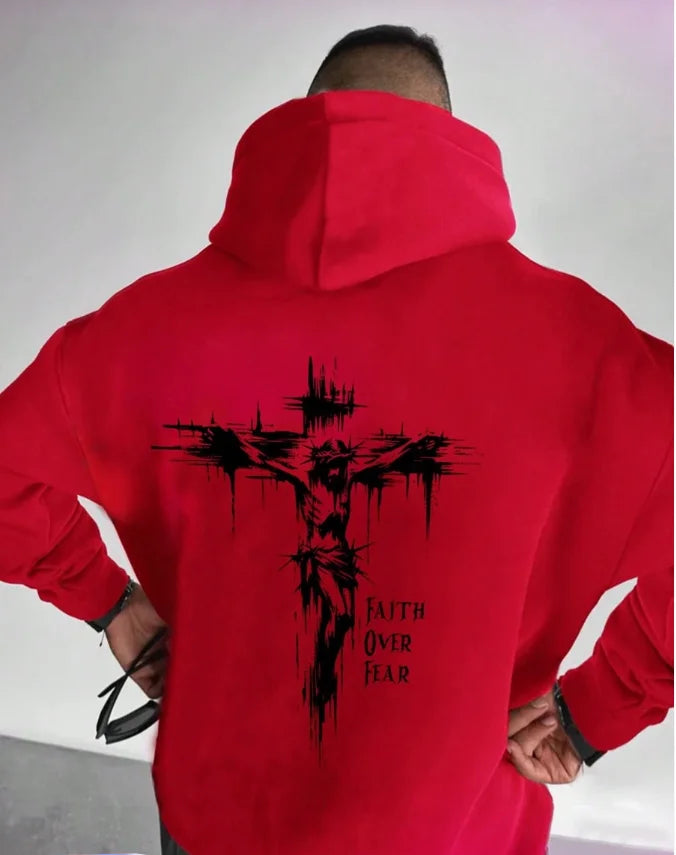 Men's Clothing Thin Style Hooded Letter 3D Print Drawstring Hooded Casual Loose Sweatshirt Spring & Autumn New Style