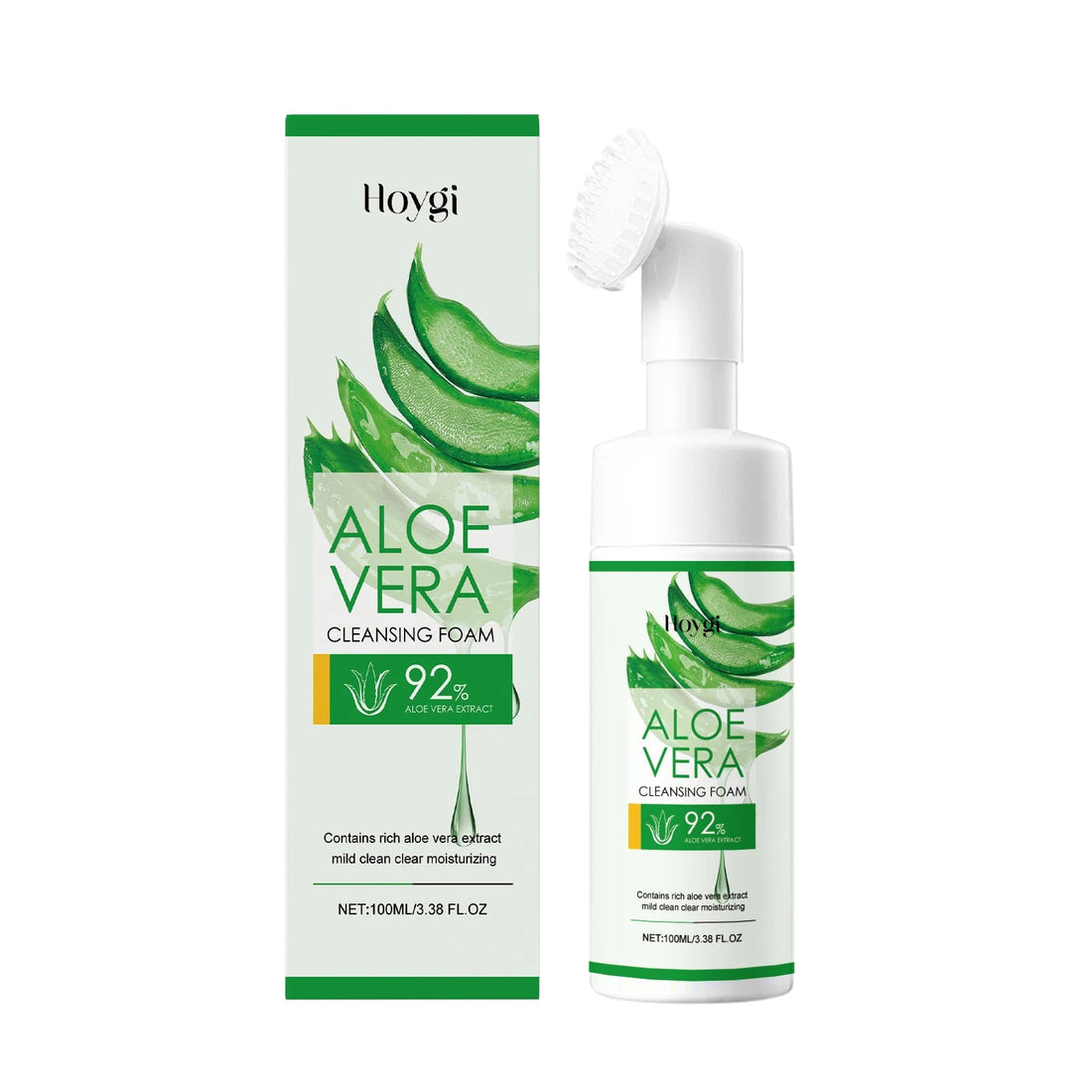Aloe Cleansing Foam Gently Cleanses The Face Deeply Hydrates Pores Controls Oil Moisturizes And Is Comfortable Without Tightness Halalzen