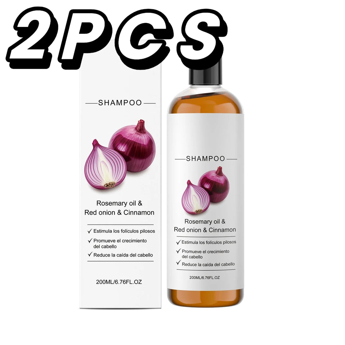 Anti-Frizz Density Shampoo Gentle Rosemary Red Onion Oil Balances Oil Without Over-Drying Smooth Shiny Fluffy Hair Care Shampoo Halalzen