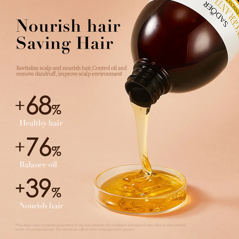 500ml Ginger Anti-Hair Loss Shampoo Long-lasting Fragrances Shampoo Deeply Moisturizing Smooth Set With Comb Gift Halalzen