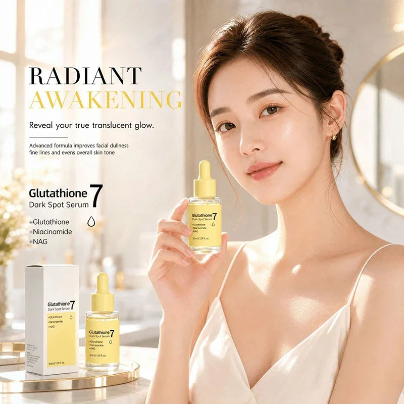 Glutathione 7 Black Spot Essence Serum Brightening Hydrating Face Care Niacinamide Dark Spot Corrector Moisturizing Skin Care