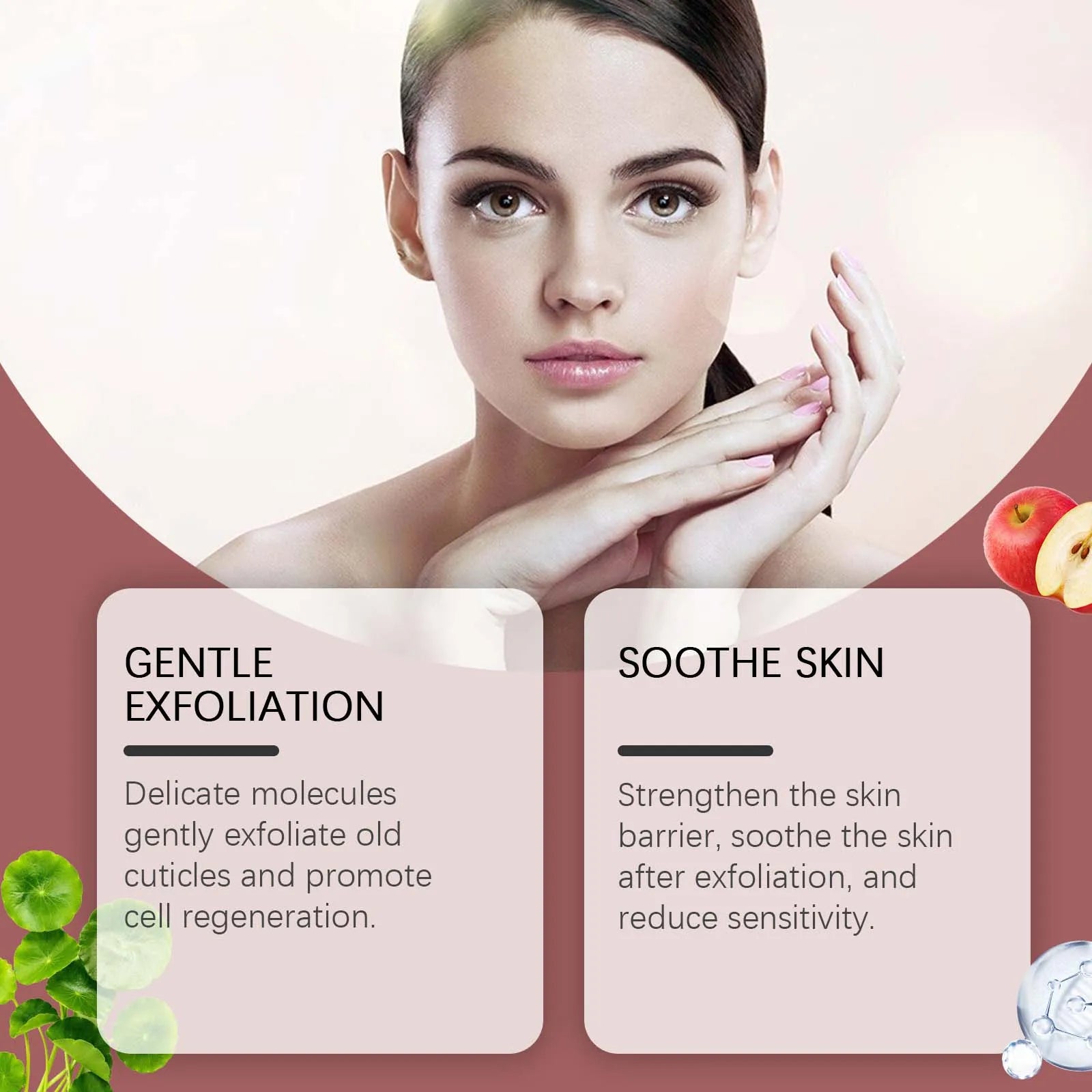 Peeling Face Serum Anti Acne Brightening Exfoliating Shrink Pores Salicylic Acid AHA Serum Reduces Blackheads Smoothing Facial