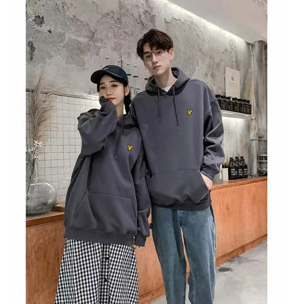 LYLE Cotton Sports Hoodie High quality Autumn Winter 2025 Eagle Logo Embroidery Daily Leisure Brand Sweatshirt for Men And Women