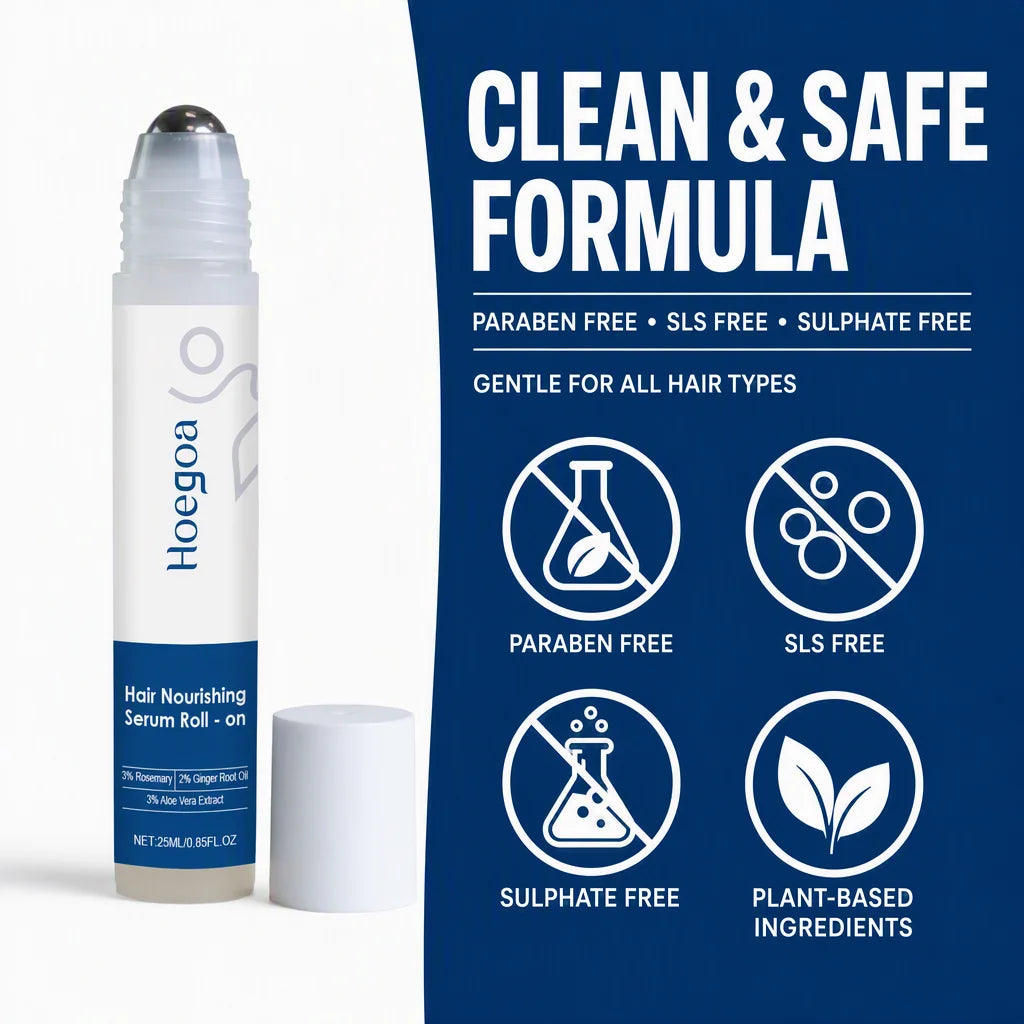 Hair Growth Serum Roll-On 23% Active Formula with 4% Rosemary, 3% Redensy Helps Reduce Hair Fall & Supports Density Serum for Hair Loss & Hair Regrowth For Men & Women 0.84 Fl Oz