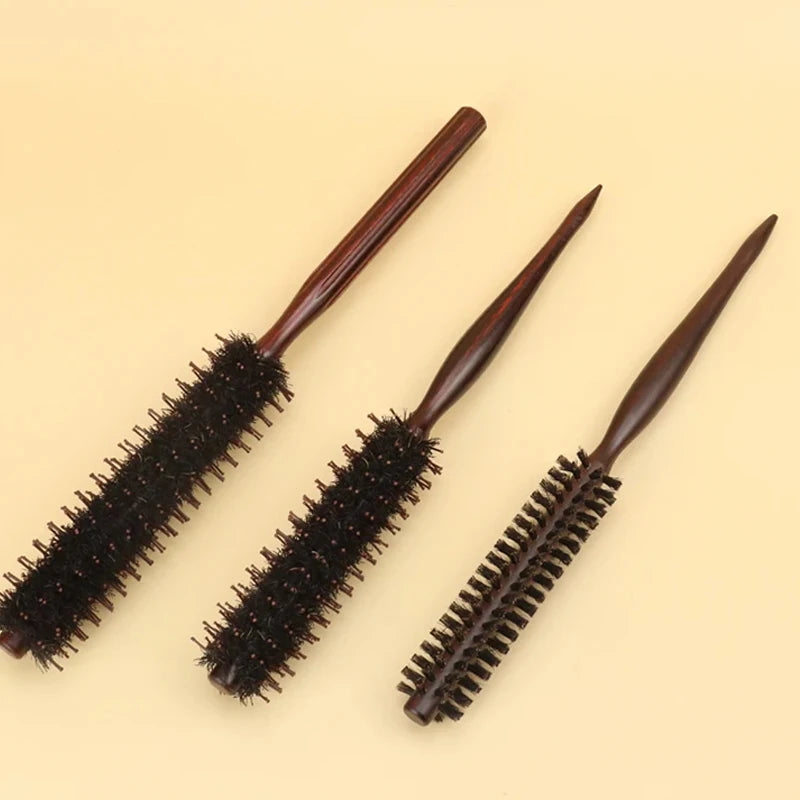 1pc professional anti-static curly hair comb bristle curling brush hair styling hair curling comb Special for real hair wigs Halalzen