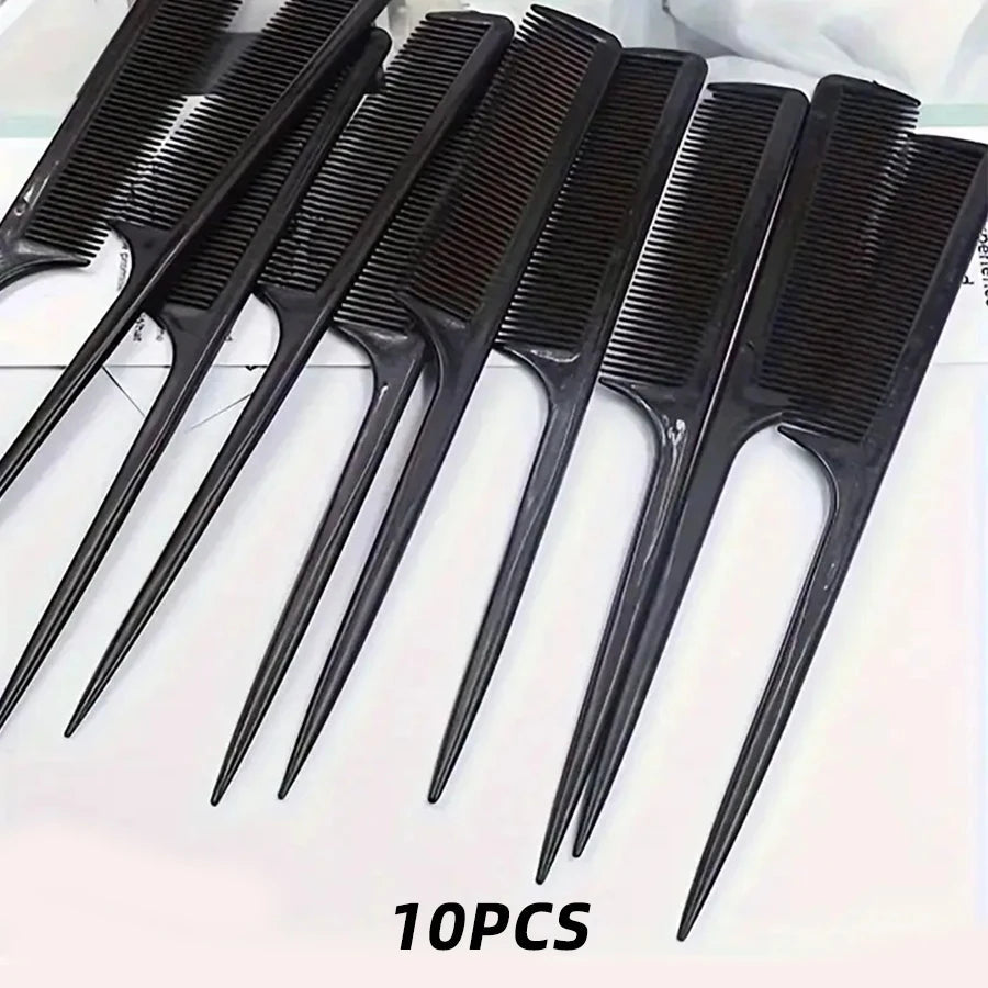 5/10/20pcs Rat Tail Comb Set, Heat Resistant Anti-Static Hair Styling Combs for Salon, Professional Hairdressing Tools Halalzen