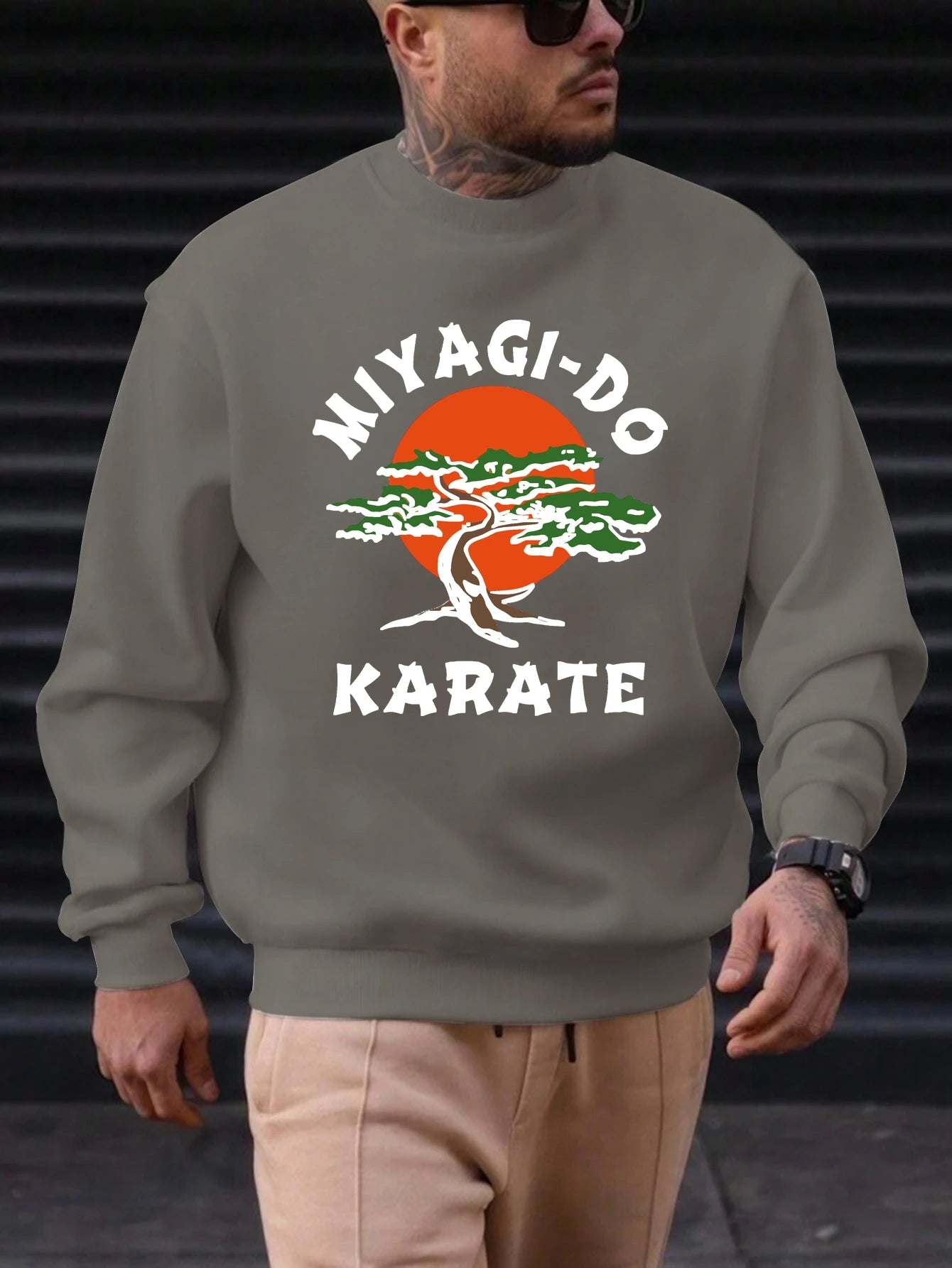 Men's Cotton Crewneck Sweatshirt MIYAGI-DO Graphic Print 2025 New Trending Fashion Casual High Quality Top Clothing