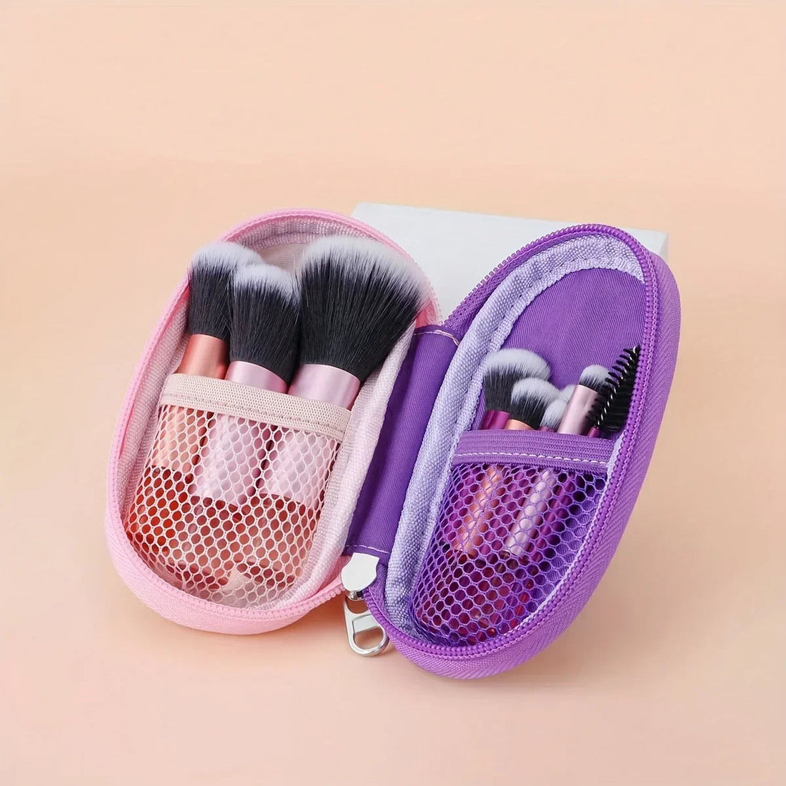 10pcs Mini Makeup Brush Set Powder Eyeshadow Foundation Blush Blender Concealer Beauty Makeup Tools Brush Professional Supplies Halalzen