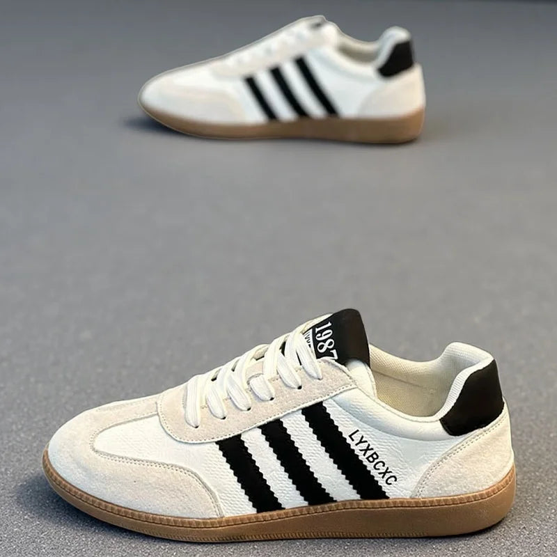 Hot Selling Leather Shoes Running Men Casual Skate Shoes Sneakers Summer Trainers Board Shoes Free Shipping 2025 New Breathable