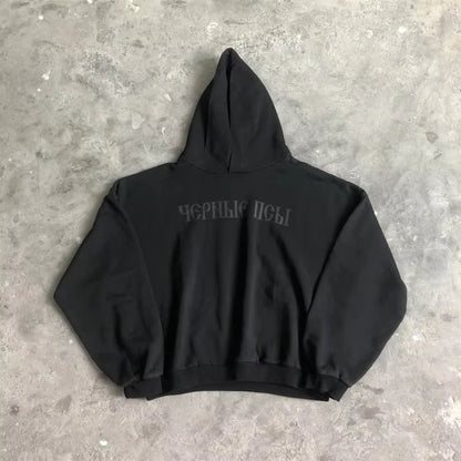 SAINT OF MICHAEL Fashion 1_1 KANYE WEST Streetwear Sweatshirt DONDA Printed Velvet Casual Loose Oversized Tops Hoodies Men